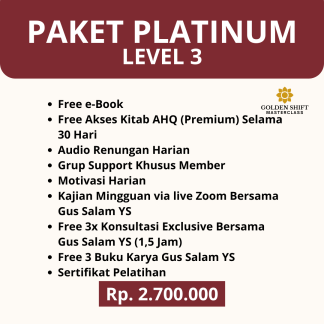 Paket PLATINUM LEVEL 3 (Free 3 Sesi Konsultasi & 3 Buku)