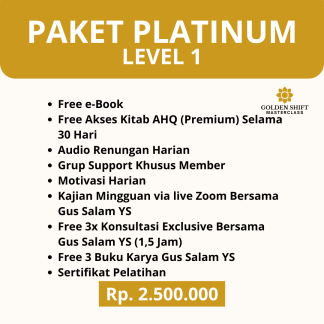 Paket PLATINUM LEVEL 1 (Free 3 Sesi Konsultasi + 3 Buku)