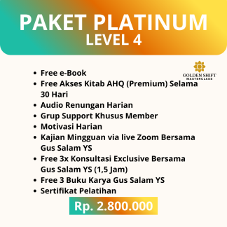 Paket PLATINUM LEVEL 4 (Free 3 Sesi Konsultasi + 3 Buku)